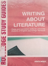 Writing about Literature Essay and translation skills for university students of English and foreign literature