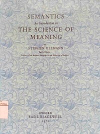 Semantics an introduction to the science of meaning