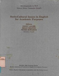 Socio-cultural issues in english for academic purposes