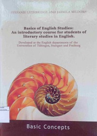 Basics Of English Studies : An Introductory Course For Students Of Literary Studies In English / Basic Concepts