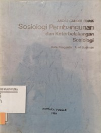 Sosiologi pembangunan dan keterbelakangan sosiologi