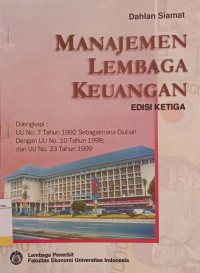 Manajemen Lembaga Keuangan Ed.3