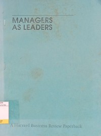 Managers As Leaders