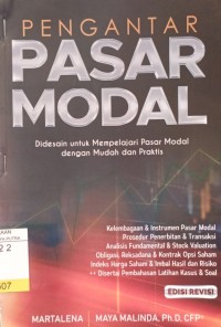 Pengantar pasar modal : didesain untuk mempelajari pasar modal dengan mudah dan praktis