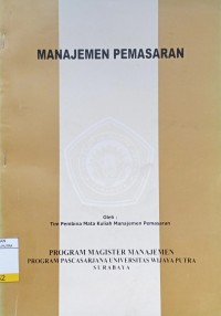 Image of Manajemen Pemasaran