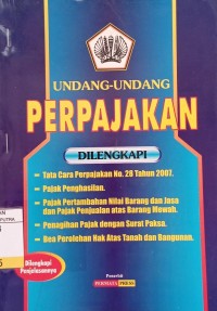 Undang - Undang Perpajakan