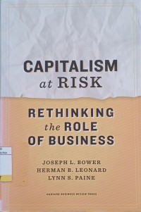 Capitalism at Risk : Rethinking The Role of Business