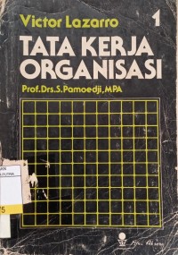 Tata Kerja Organisasi 1