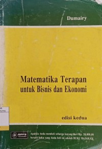 Matematika Terapan Untuk Bisnis dan Ekonomi Ed.2