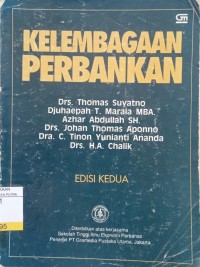 Kelembagaan Perbankan Ed.2