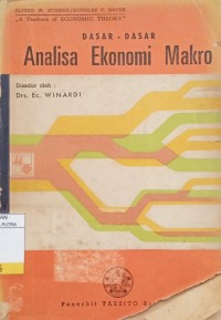 Dasar - Dasar Analisa Ekonomi Makro