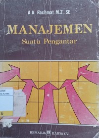 Manajemen : Suatu Pengantar