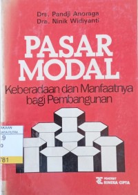 Pasar Modal : Keberadaan dan Manfaatnya Bagi Pembangunan