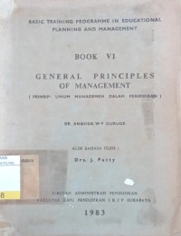 General Principles of Management