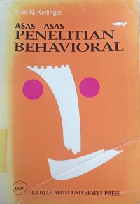 Image of Asas - Asas Penelitian Behavioral