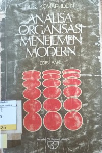 Analisa Organisasi Menejemen Modern Ed.Baru