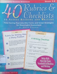 40 Rubrics & Checklists To Assess Reading And Writing