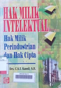 Hak Milik Intelektual : Hak Milik Perindustrian dan Hak Cipta